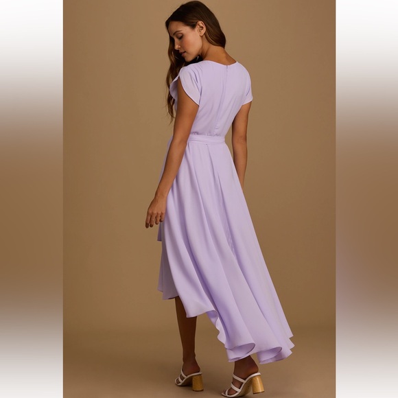 Like New | Lulus French Countryside Lavender High-Low Dress - Picture 4 of 8